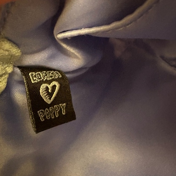 Authentic COACH 1941 POPPY shimmery Leather/thick Cotton zip closure wristlet - Picture 14 of 14